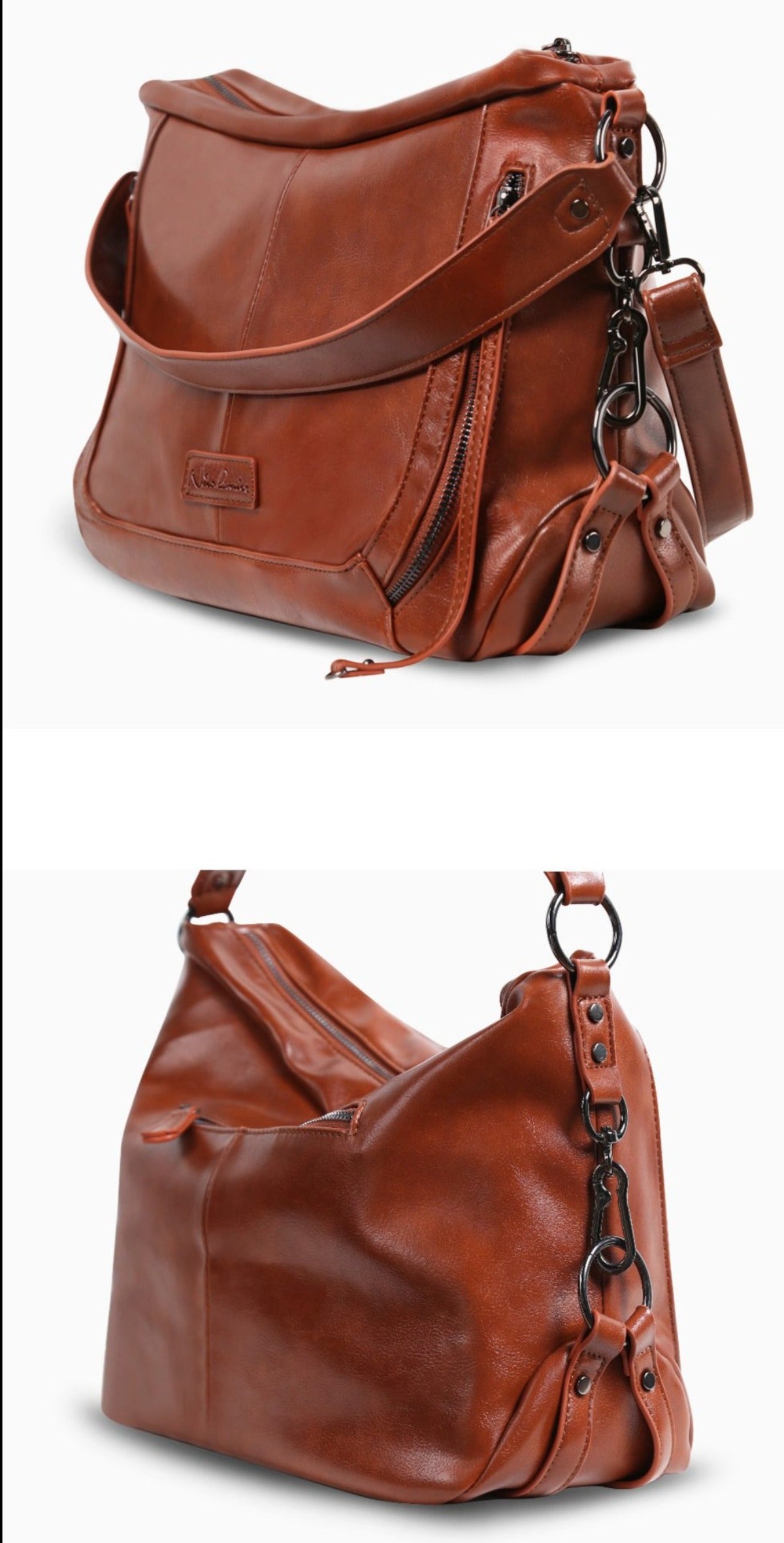 Women Soft Leather Hobo Handbags Shoulder Purse Ladies Casual Crossbody Satchel Bag - Lily Bloom