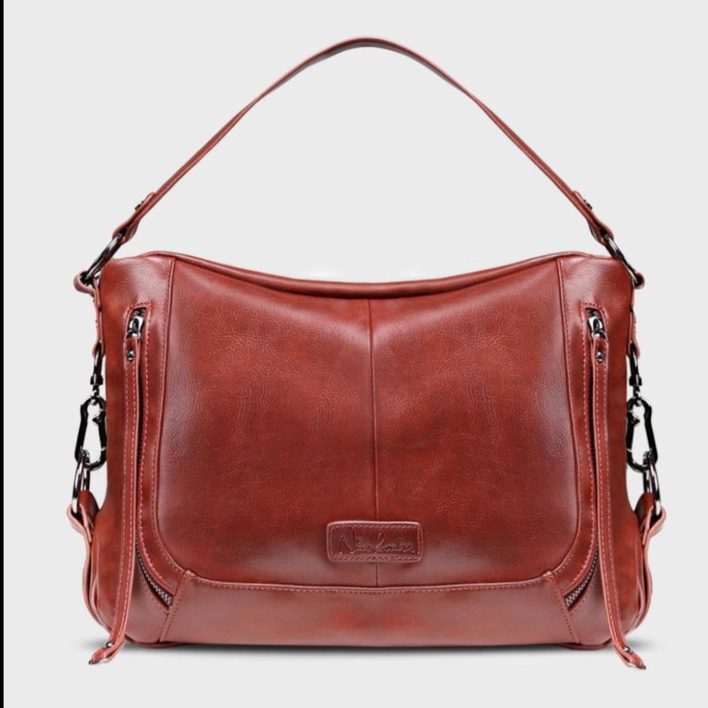 Women Soft Leather Hobo Handbags Shoulder Purse Ladies Casual Crossbody Satchel Bag - Lily Bloom
