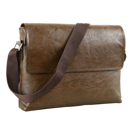 Leather Messenger Casual Business Vintage Cross-body Handbag - Lily Bloom