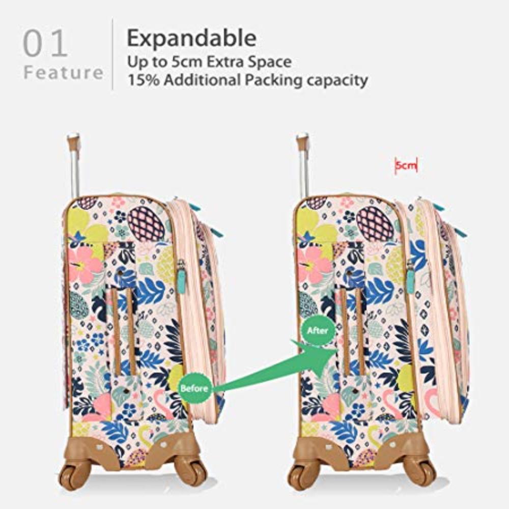 Luggage Carry On Expandable Design Pattern Suitcase Spinner Wheels - Lily Bloom Store