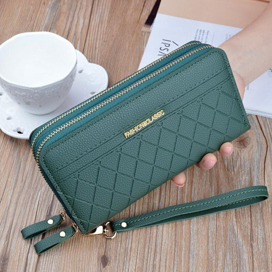 Wallets Wrist Let Handbag Zipper Coin Purse Cards ID Holder Clutch Wallet - Lily Bloom