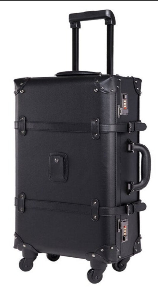 Retro Design High Grade Strong Sturdy Trolley Boarding Waterproof Suitcase - Lily Bloom