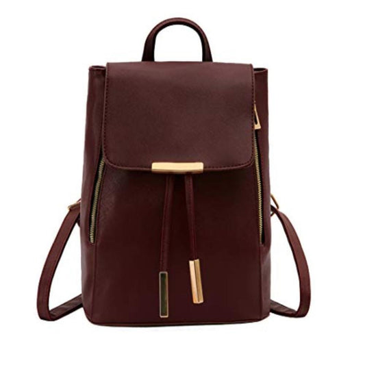 Small Backpack Purse Leather Travel Daypack Fashion Shoulder Bag- Lily Bloom