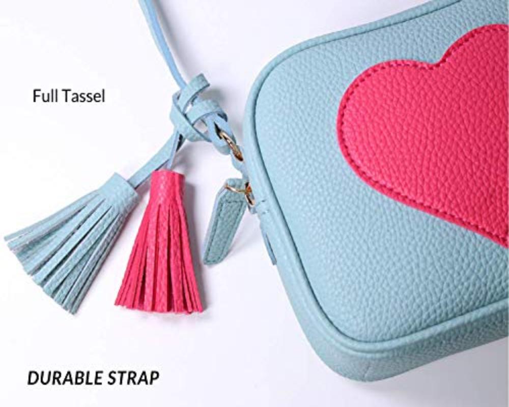 Lightweight Small Crossbody Purse Bag Leather Tassel Adjustable Straps Design in Italy - Lily Bloom