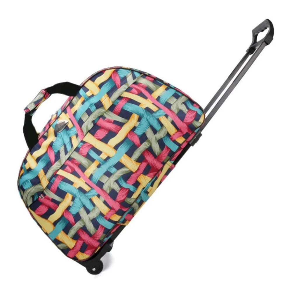 Luggage Bag Travel Duffle Trolley bag Rolling Suitcase Trolley Travel Bags  With Wheel Carry On Bag - Lily Bloom