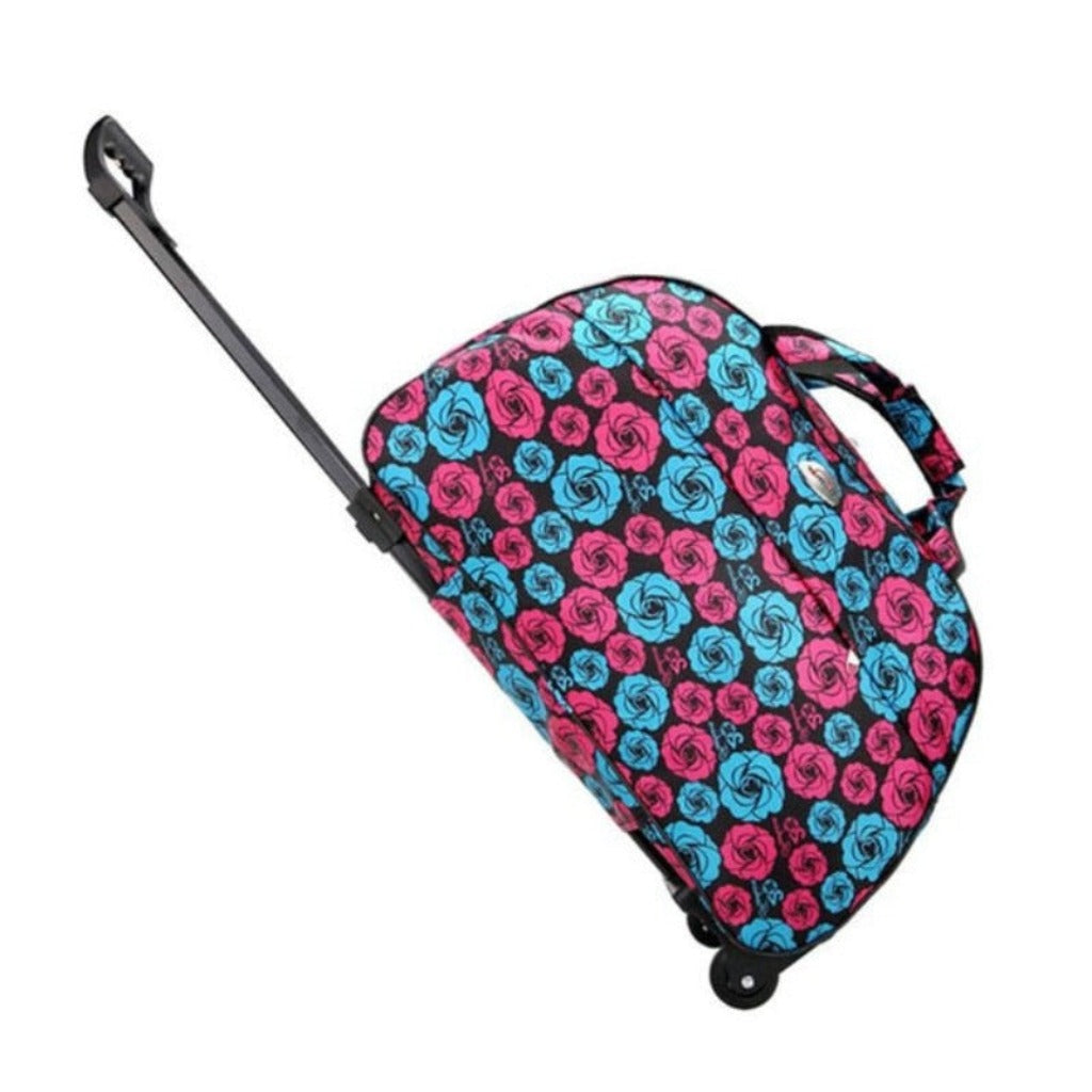 Luggage Bag Travel Duffle Trolley bag Rolling Suitcase Trolley Travel Bags  With Wheel Carry On Bag - Lily Bloom