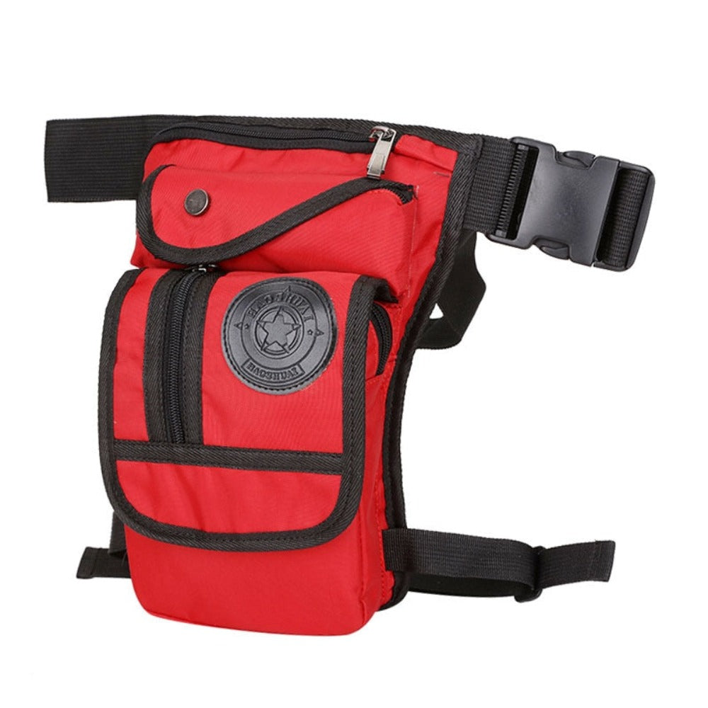 Men Waterproof Nylon Drop Leg Bag Fanny Waist Pack Thigh Belt Hip Bum Military Tactical Motorcycle Riding Multi purpose Pouch - Lily Bloom