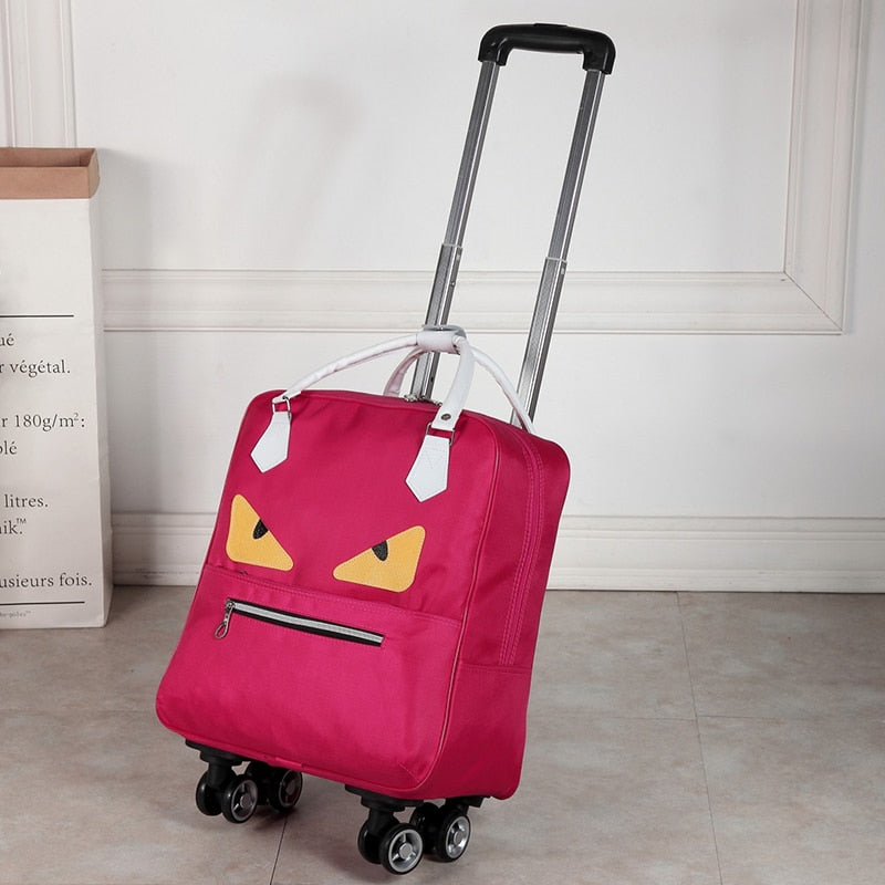 Waterproof High Capacity Travel Bag Thick Style Rolling Suitcase Trolley Luggage  Trip Suitcase With Wheels - Lily Bloom