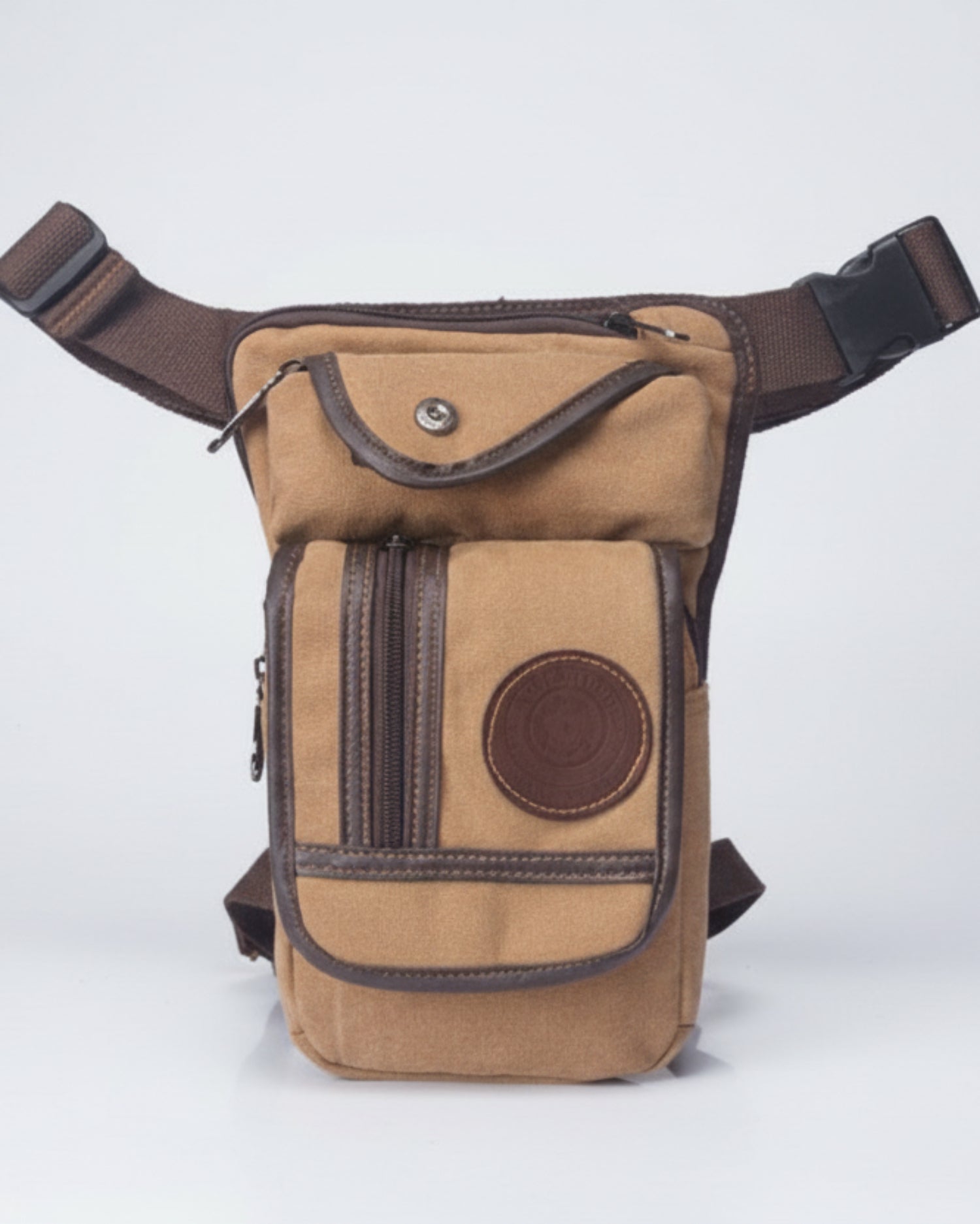 Canvas Waist Drop Leg Bag Hip Belt Bum Tactical Shoulder Bag - Lily Bloom
