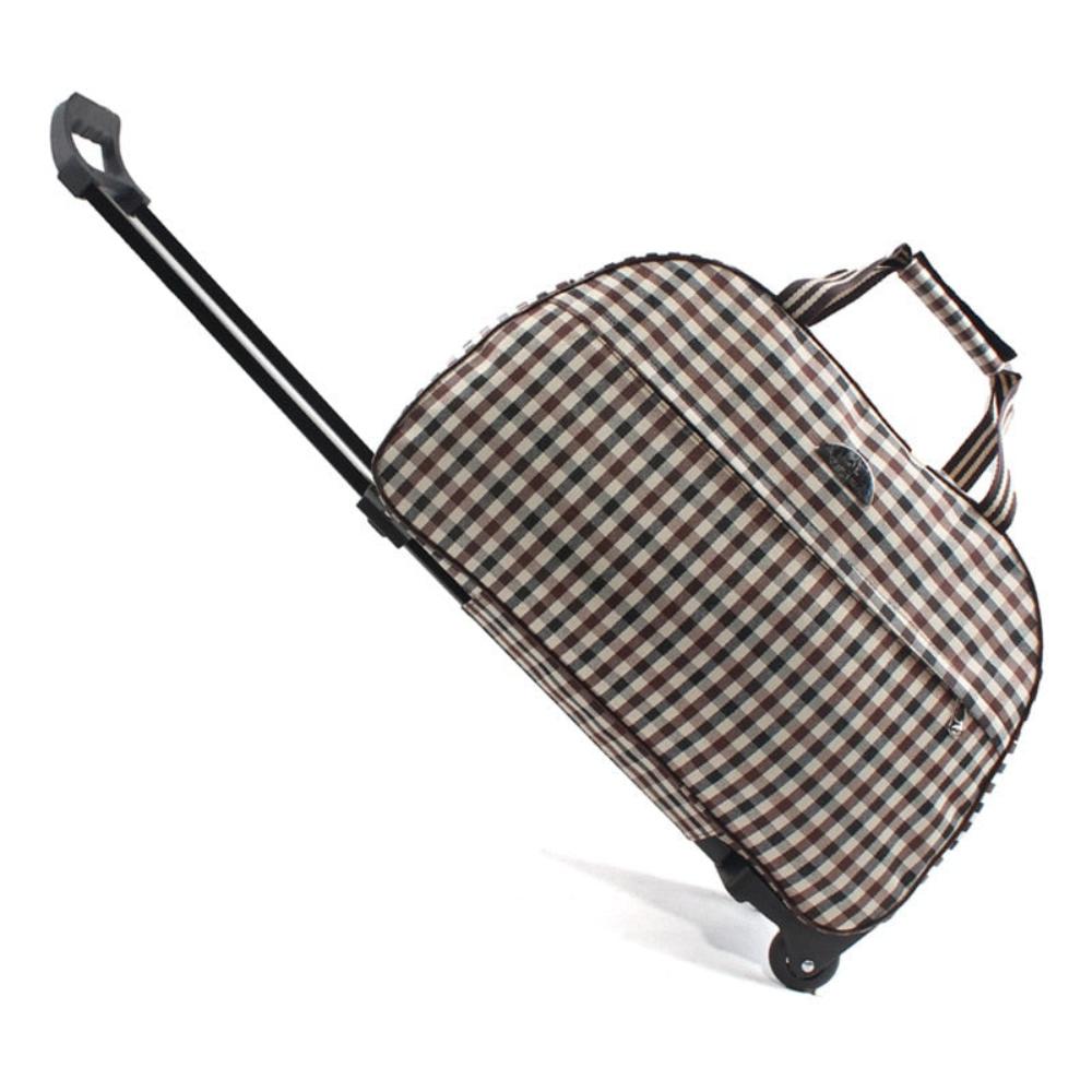 Luggage Duffle Rolling Suitcase Trolley Travel Bag  With Wheel Carry On - Lily Bloom