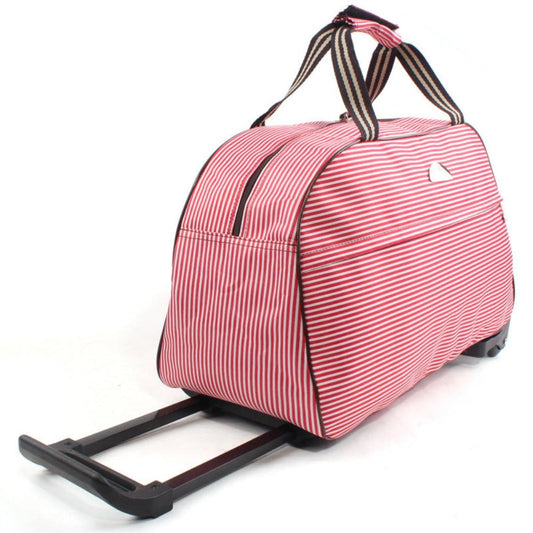 Luggage Duffle Rolling Suitcase Trolley Travel Bag  With Wheel Carry On - Lily Bloom
