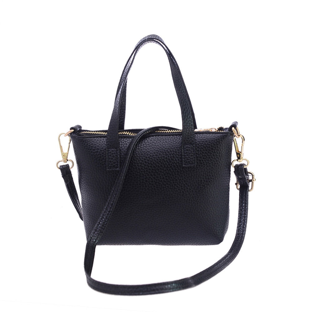 Leather Soft Shoulder Messenger Cross-body Bag - Lily Bloom