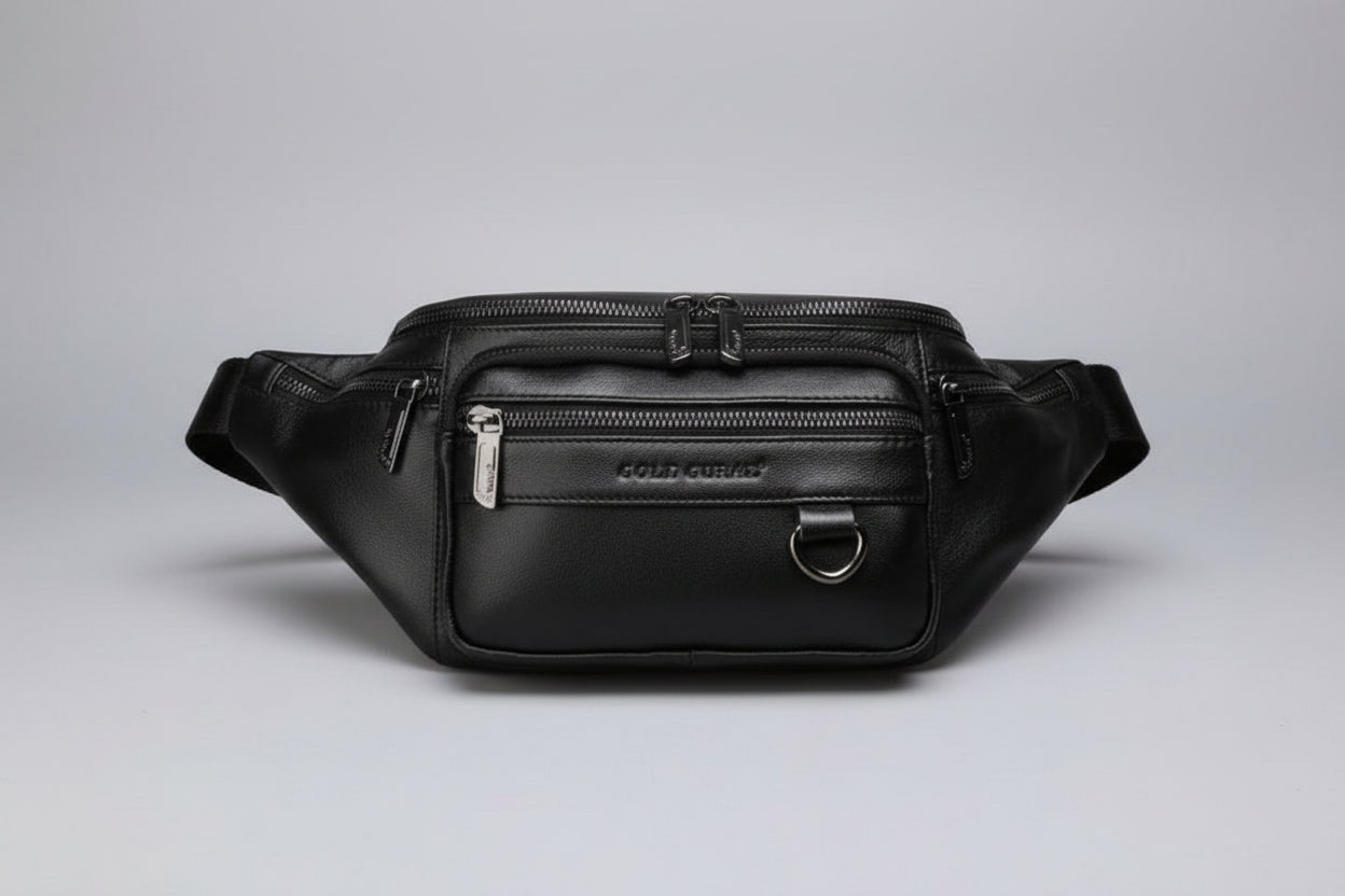 Genuine Leather Waist Chest Pouch Cross Body Bag Hip Bum Belt Pack - Lily Bloom