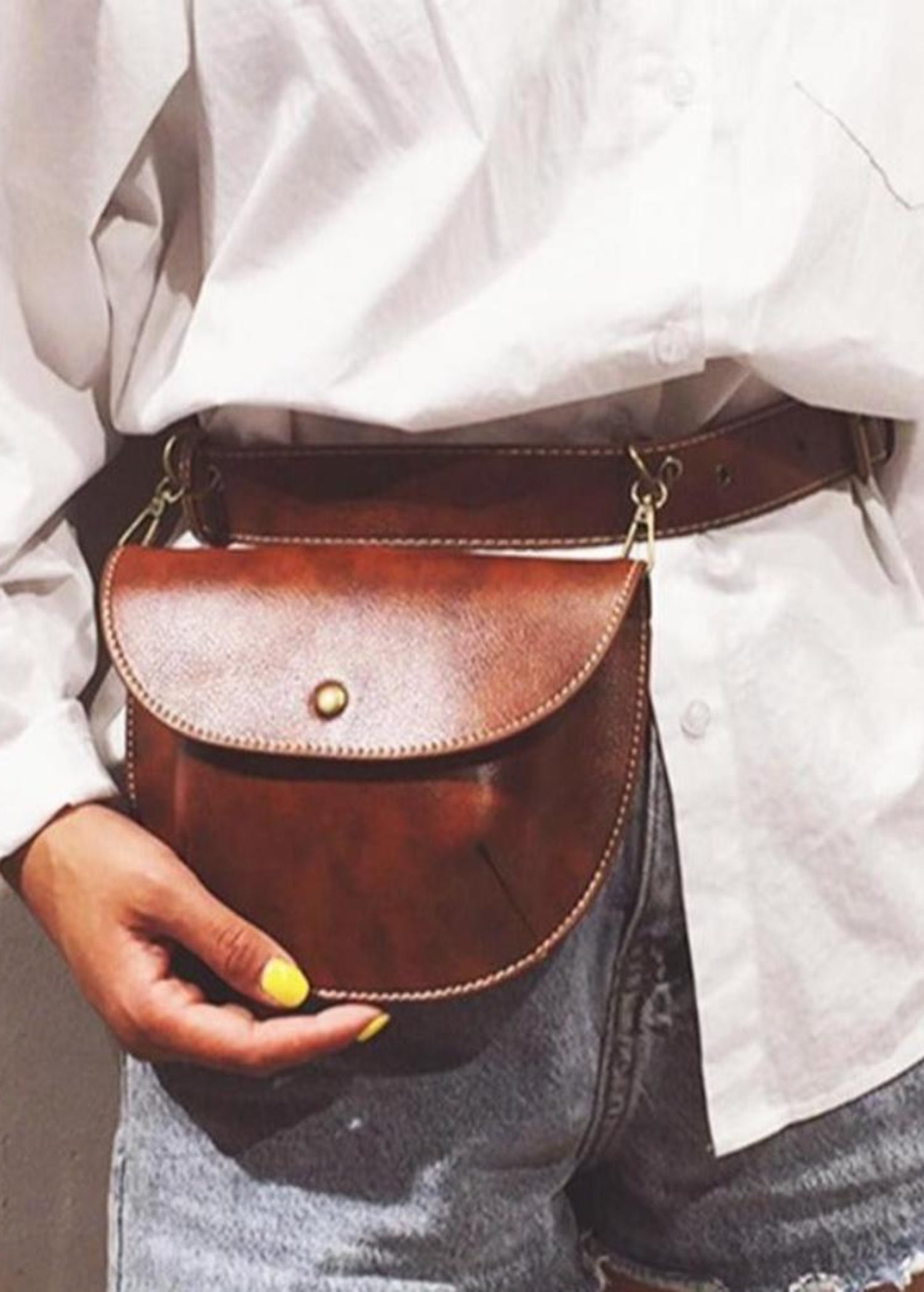 Leather Belt Bag Pack Luxury Brand Waist Pack - Lily Bloom