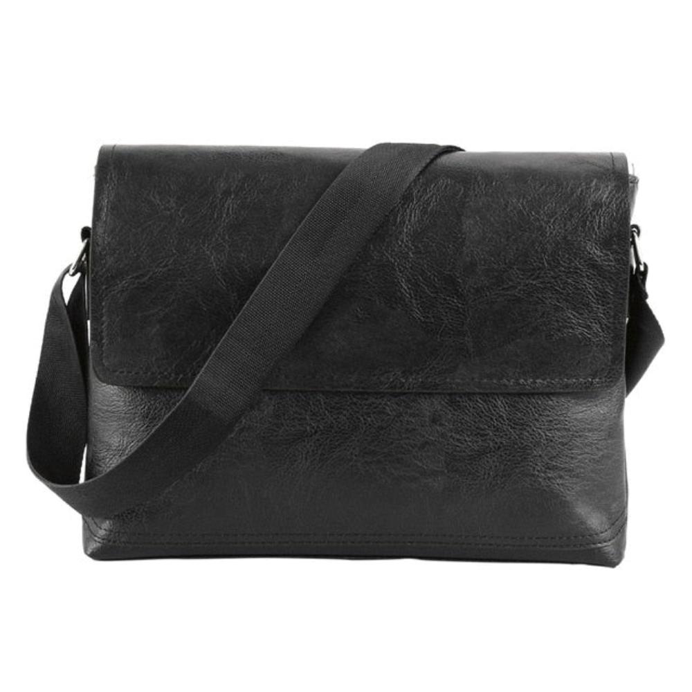 Leather Messenger Business Crossbody Handbag - Lily Bloom