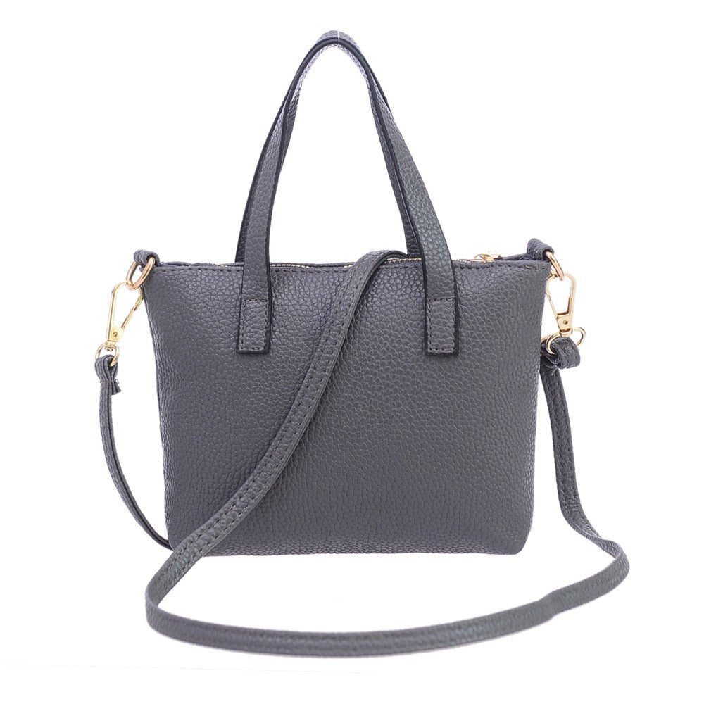 Leather Soft Shoulder Messenger Crossbody Bag - Lily Bloom