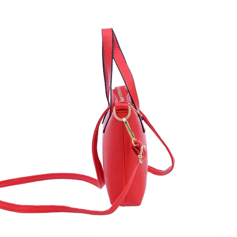 Leather Soft Shoulder Messenger Crossbody Bag - Lily Bloom