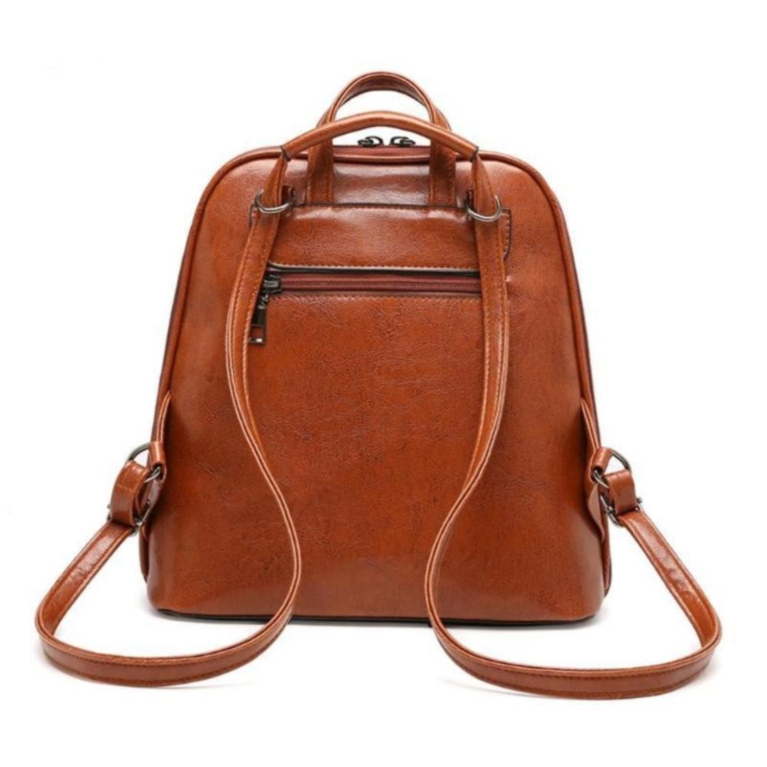 Leather Travel Satchel Shoulder School Backpack - Lily Bloom