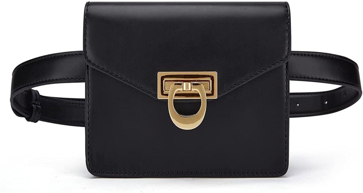 Leather Waist Belt Pouch - Lily Bloom