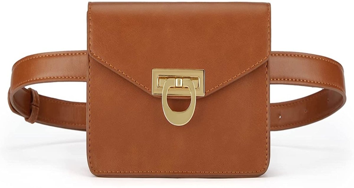 Leather Waist Belt Pouch - Lily Bloom