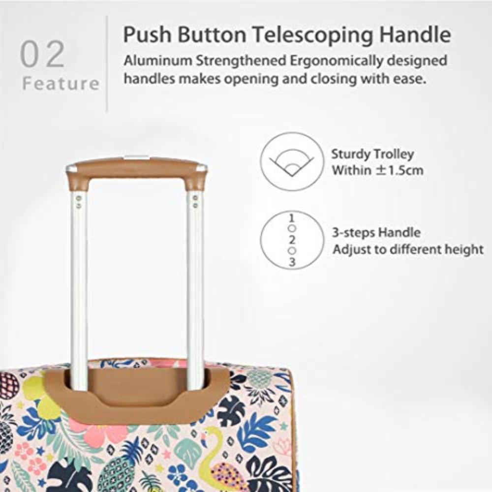 Lily Bloom Luggage Carry On Expandable Design Pattern Suitcase With Spinner Wheels 20in - Lily Bloom