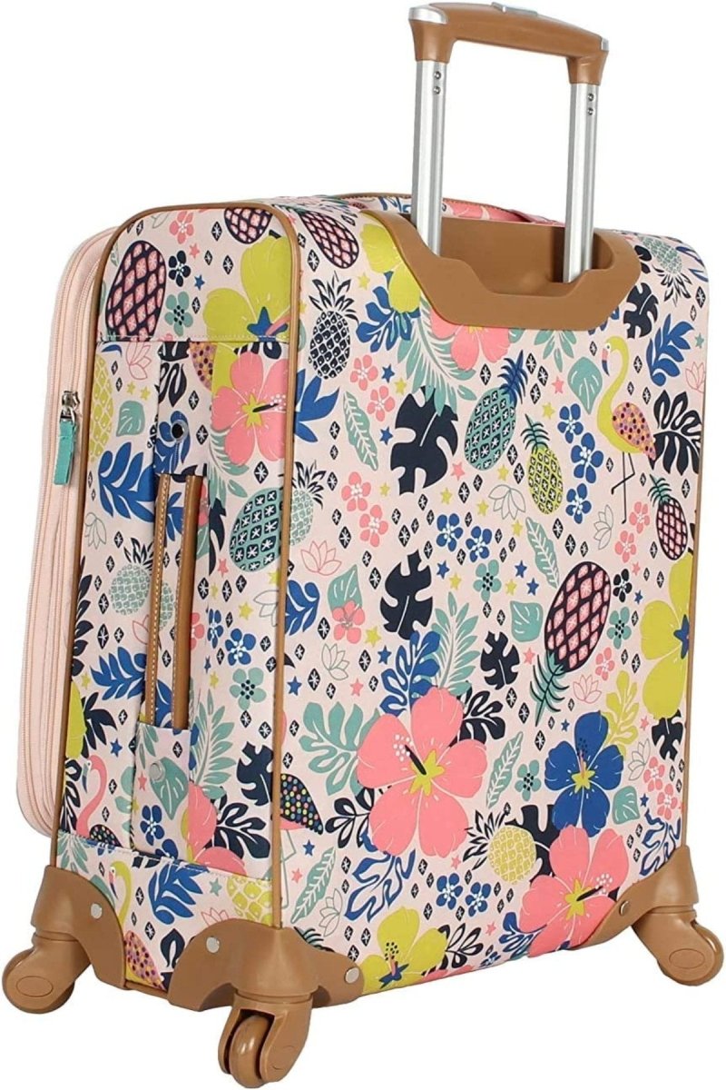 Lily Bloom Luggage Carry On Expandable Design Pattern Suitcase With Spinner Wheels 20in - Lily Bloom