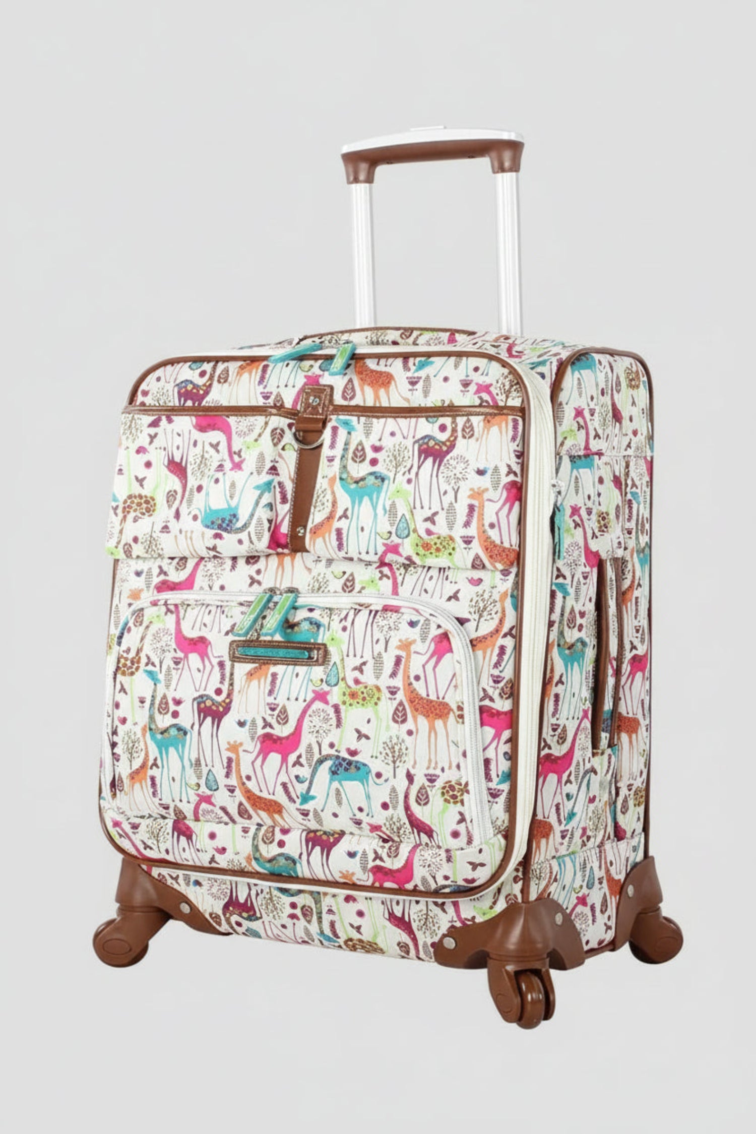 Lily Bloom Luggage Carry On Expandable Design Pattern Suitcase With Spinner Wheels 20in - Lily Bloom