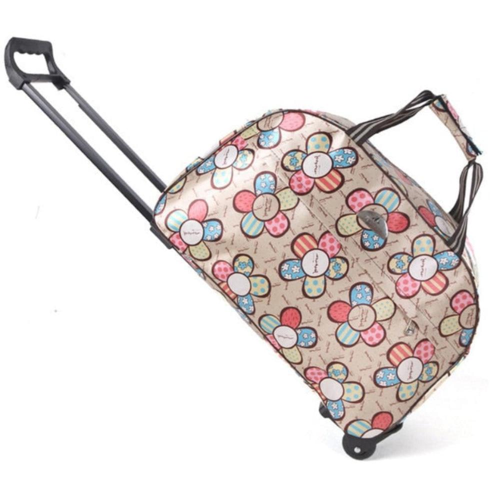 Luggage Duffel Rolling Travel Trolley Wheel Carry On Suitcase - Lily Bloom