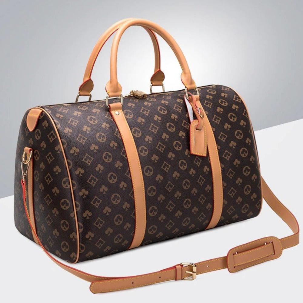 Luxury Classic Design Tote Carry On Leather Travel Bag - Lily Bloom