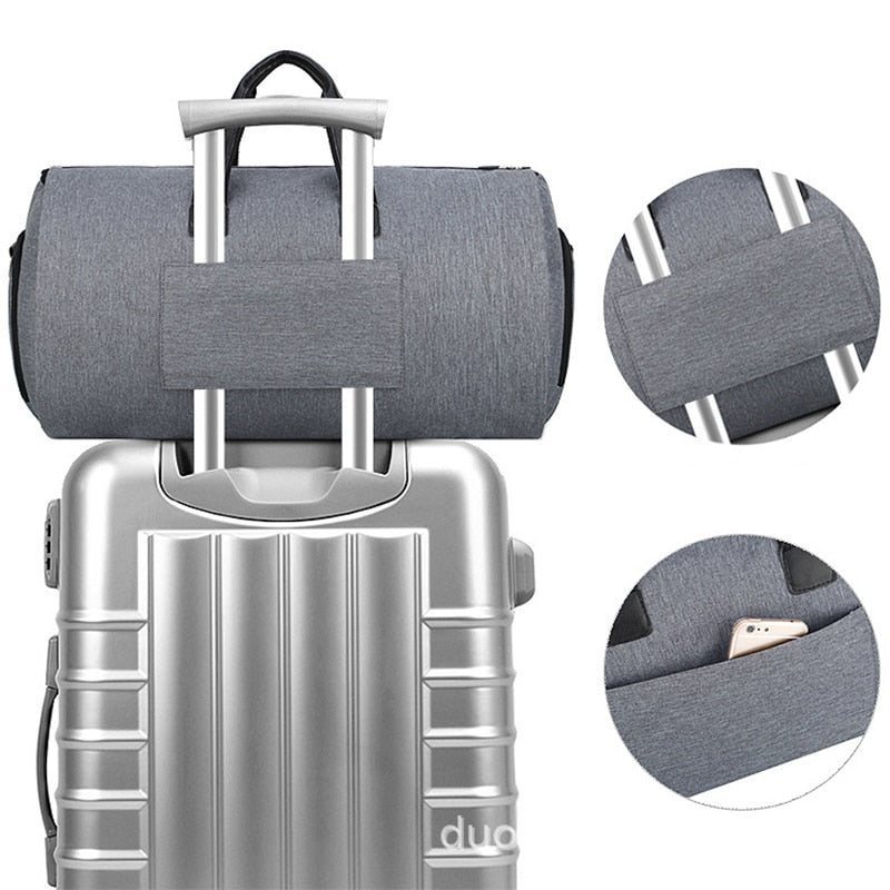 Oxford Waterproof Large Capacity Multiple Pockets Travel Bag - Lily Bloom