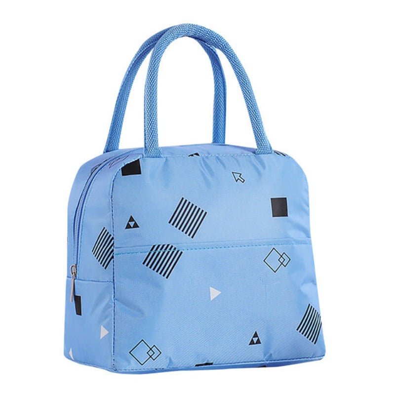 Portable Reusable Cold Insulated Lunch Picnic Travel Handbag - Lily Bloom