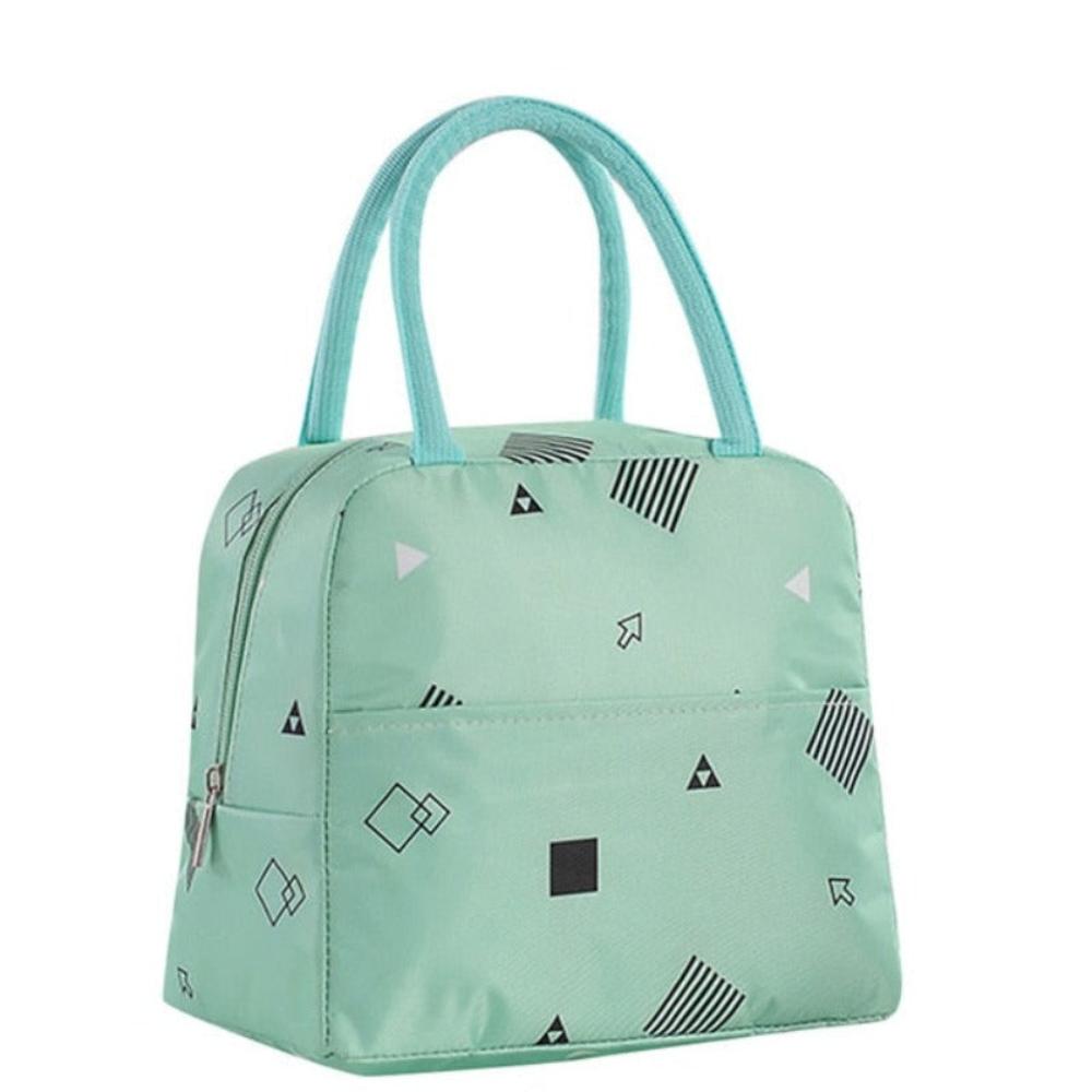 Portable Reusable Cold Insulated Lunch Picnic Travel Handbag - Lily Bloom