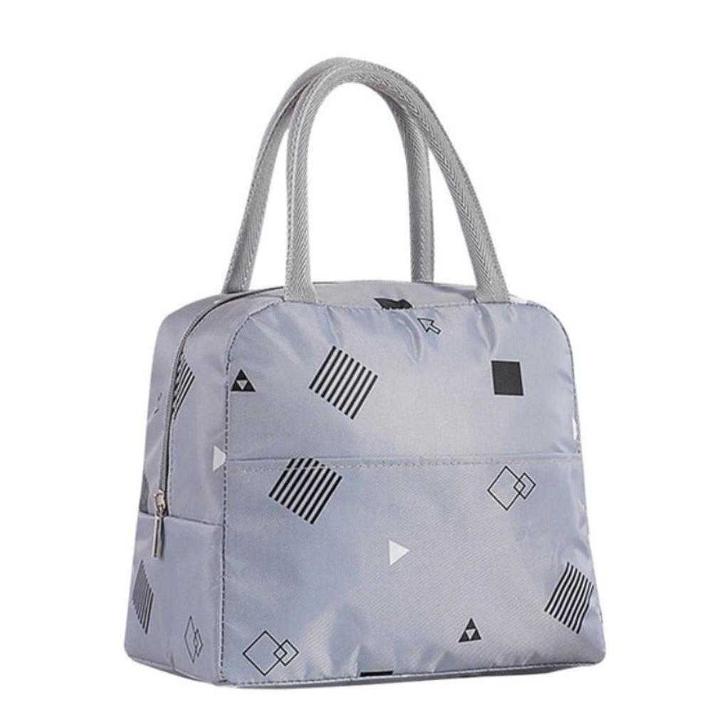 Portable Reusable Cold Insulated Lunch Picnic Travel Handbag - Lily Bloom