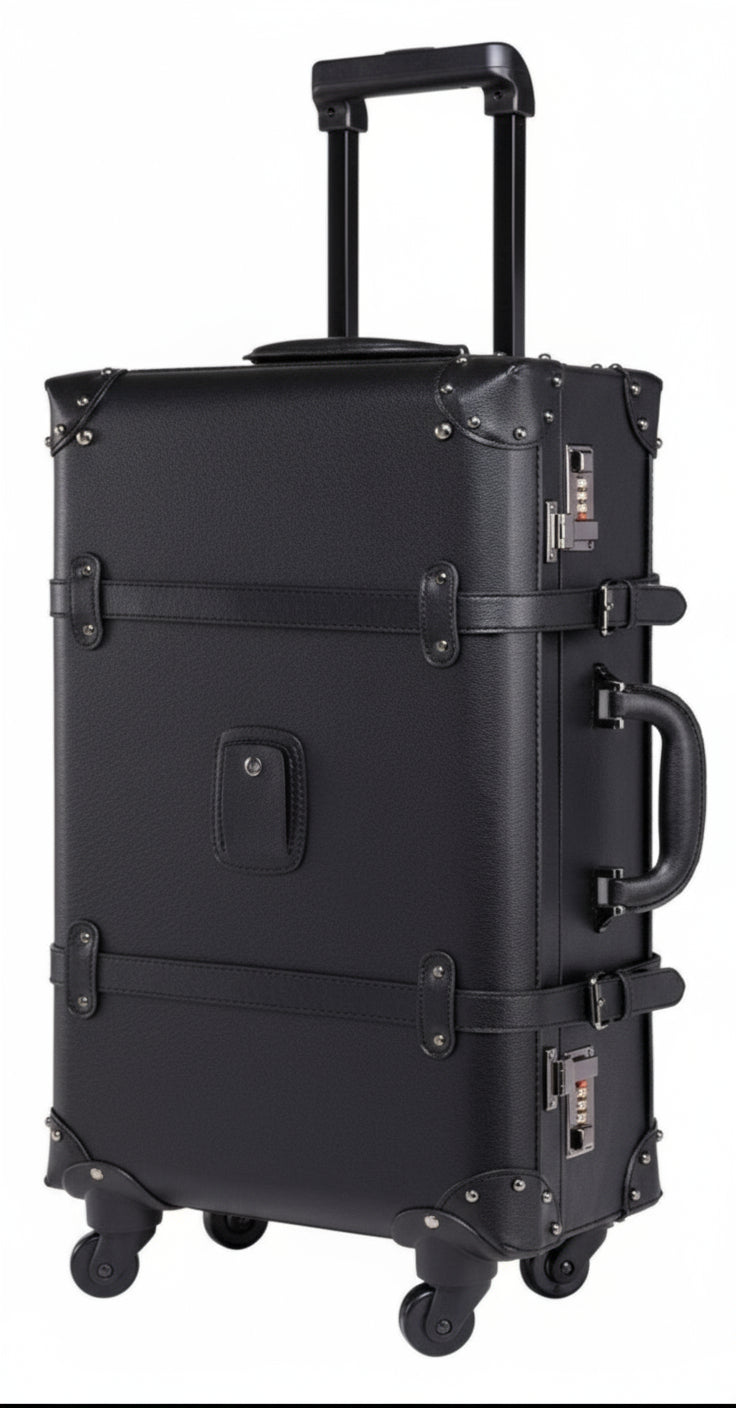 Retro Design High Grade Strong Sturdy Trolley Boarding Waterproof Suitcase - Lily Bloom