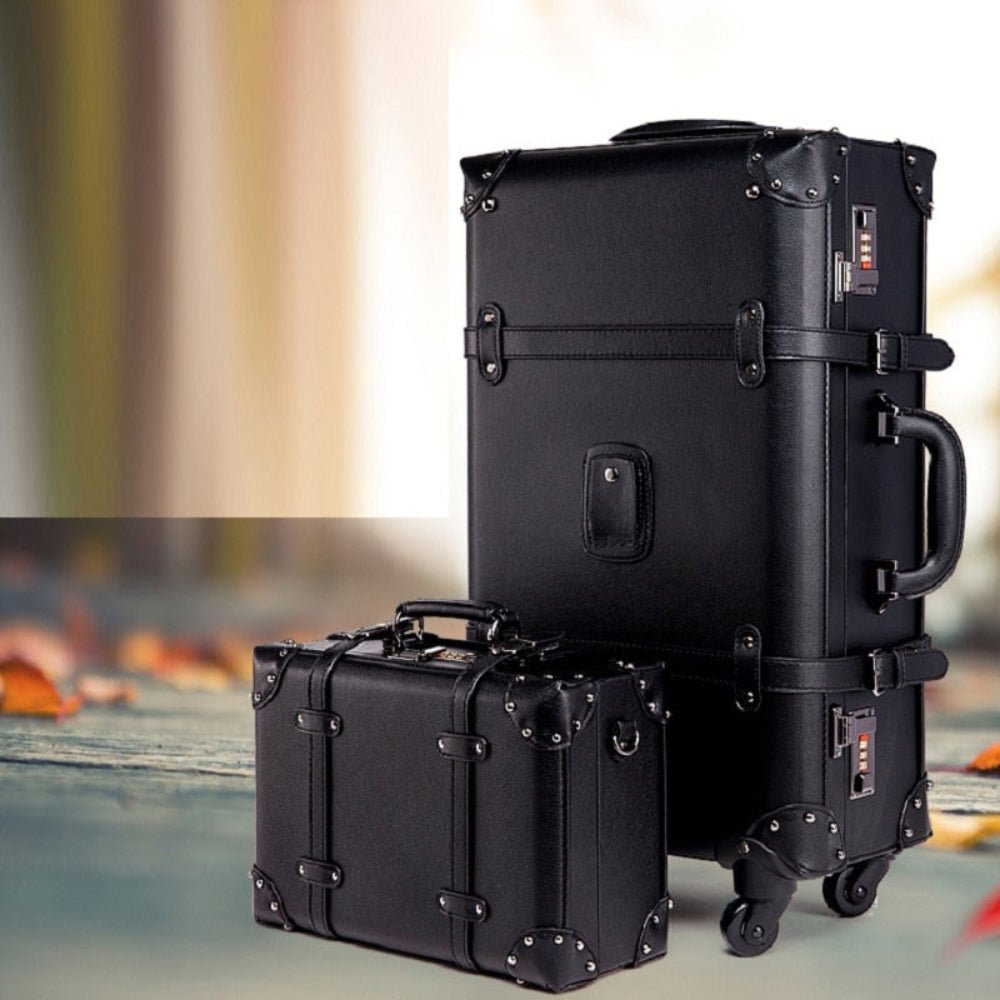 Retro Design High Grade Strong Sturdy Trolley Boarding Waterproof Suitcase - Lily Bloom