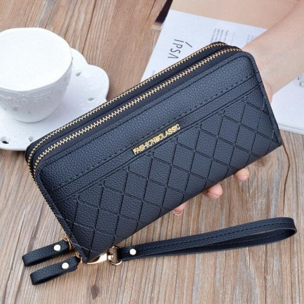 Wallets Wrist Let Handbag Zipper Coin Purse Cards ID Holder Clutch Wallet - Lily Bloom