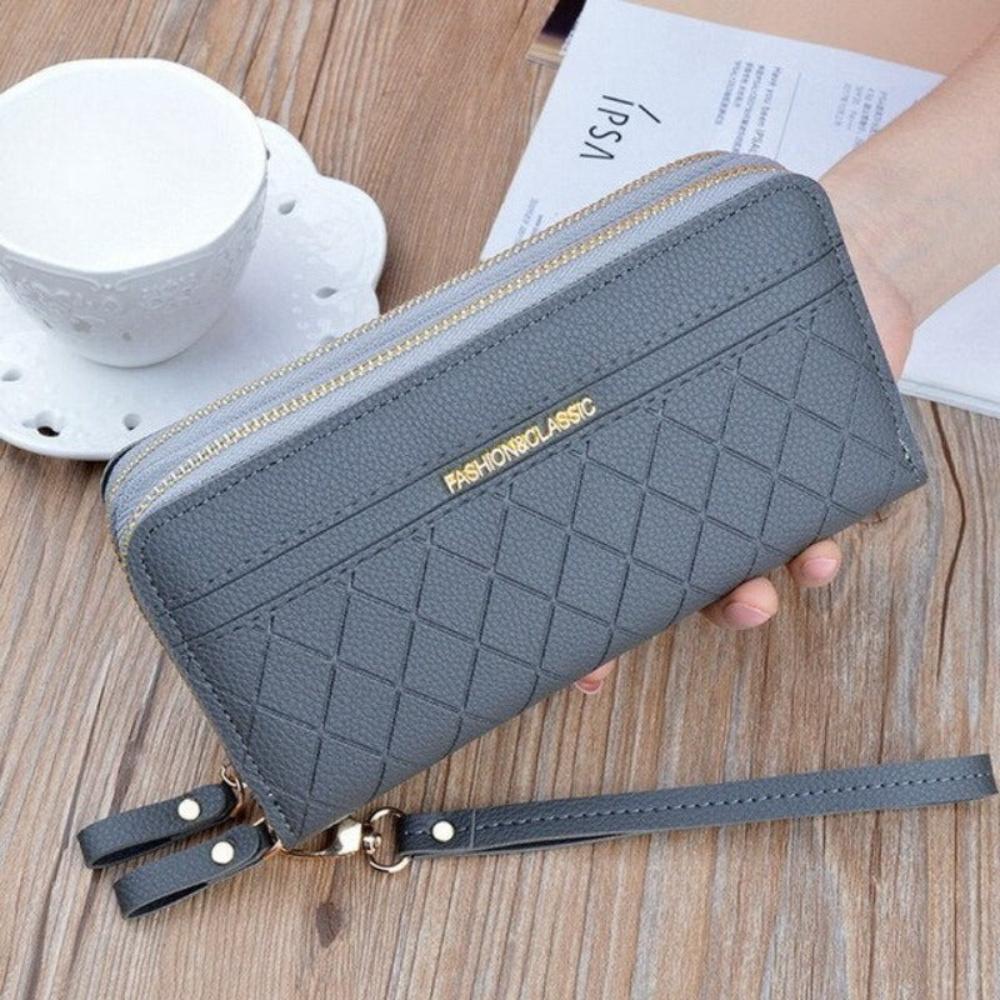 Wallets Wrist Let Handbag Zipper Coin Purse Cards ID Holder Clutch Wallet - Lily Bloom