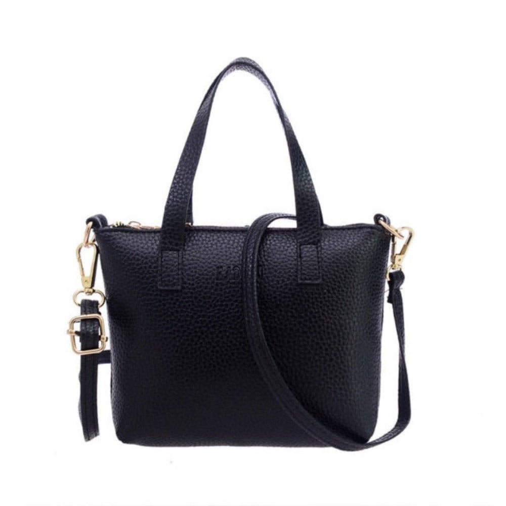Leather Soft Shoulder Messenger Cross-body Bag - Lily Bloom