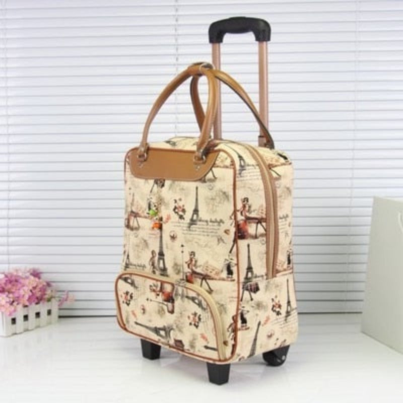 Waterproof High Capacity Travel Bag Thick Style Rolling Suitcase Trolley Luggage  Trip Suitcase With Wheels - Lily Bloom