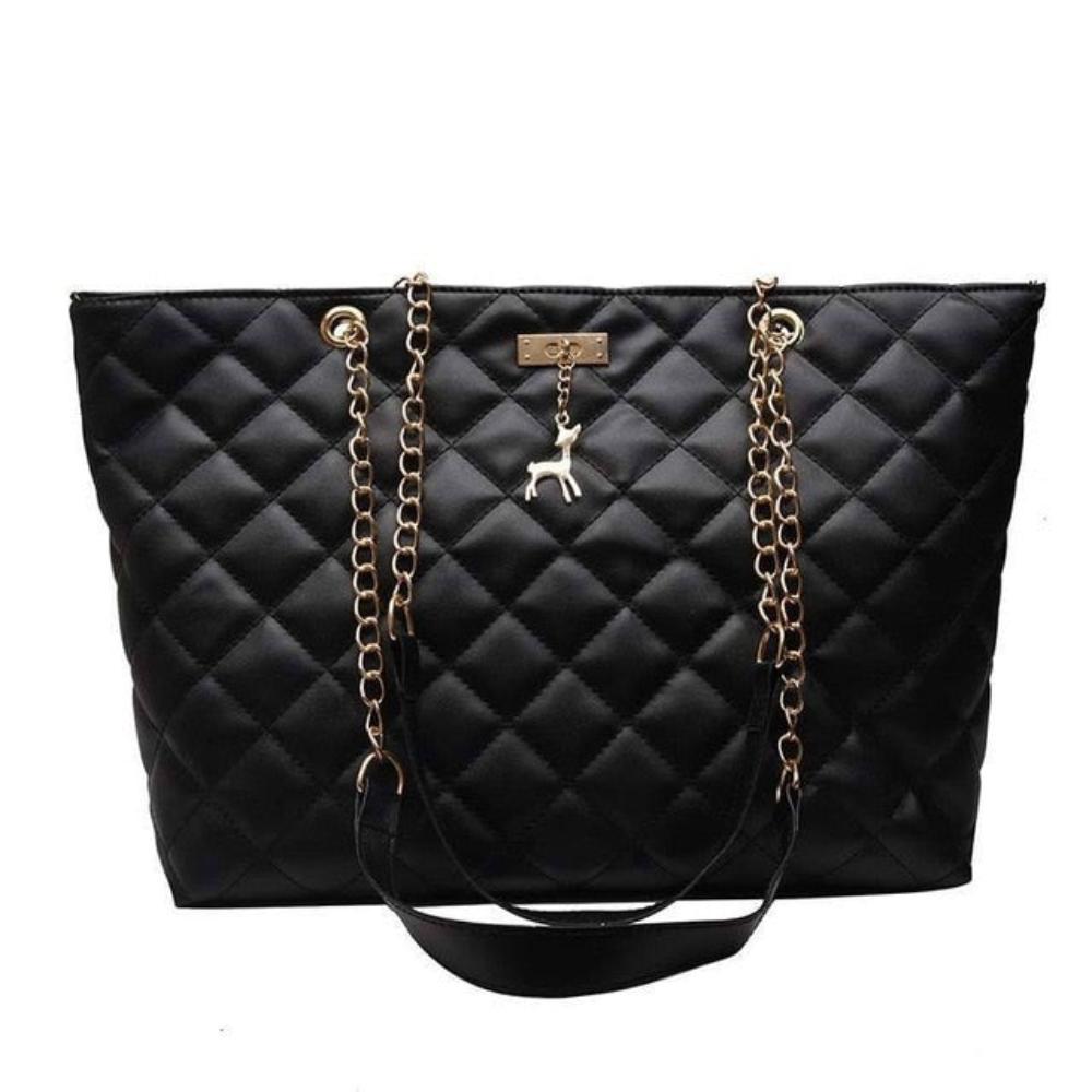 Plaid Hand Bag Designer Chain Diamond Pattern Shoulder Messenger Bag Large Capacity Office Lady Travel Bag - Lily Bloom
