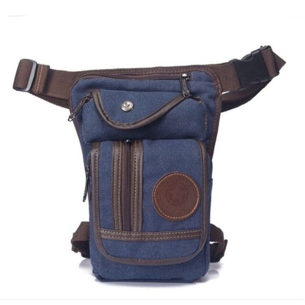 Men Waterproof Nylon Drop Leg Bag Fanny Waist Pack Thigh Belt Hip Bum Military Tactical Motorcycle Riding Multi purpose Pouch - Lily Bloom