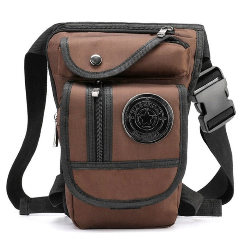 Men Waterproof Nylon Drop Leg Bag Fanny Waist Pack Thigh Belt Hip Bum Military Tactical Motorcycle Riding Multi purpose Pouch - Lily Bloom
