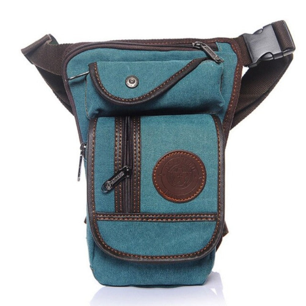 Men Waterproof Nylon Drop Leg Bag Fanny Waist Pack Thigh Belt Hip Bum Military Tactical Motorcycle Riding Multi purpose Pouch - Lily Bloom