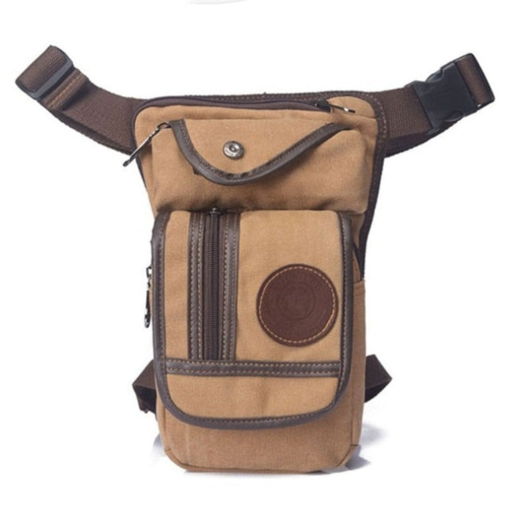 Men Waterproof Nylon Drop Leg Bag Fanny Waist Pack Thigh Belt Hip Bum Military Tactical Motorcycle Riding Multi purpose Pouch - Lily Bloom