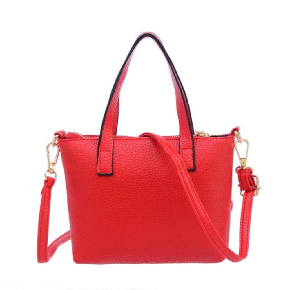 Leather Soft Shoulder Messenger Cross-body Bag - Lily Bloom