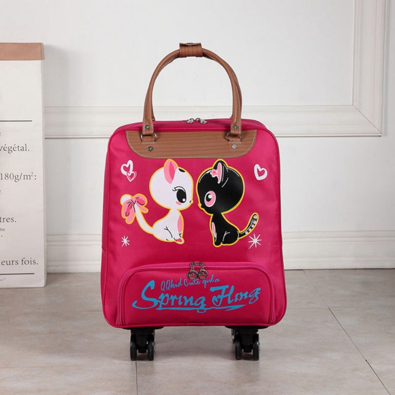 Waterproof High Capacity Travel Bag Thick Style Rolling Suitcase Trolley Luggage  Trip Suitcase With Wheels - Lily Bloom