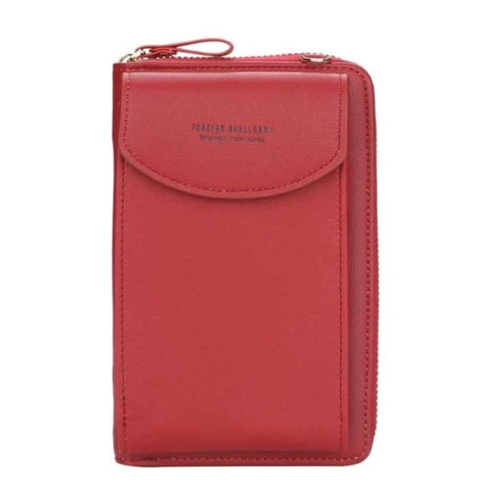 Leather Clutch Luxury Long Wrist-let Wallet Coin Purse Card Holder - Lily Bloom