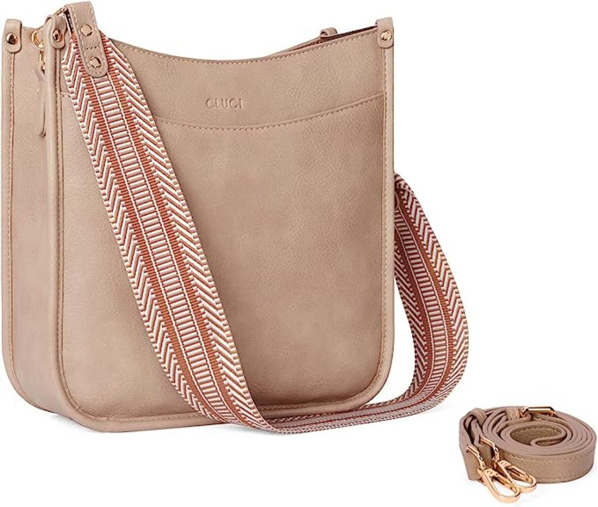 Versatile Elegance: Vegan Leather Crossbody with Adjustable Strap - Lily Bloom