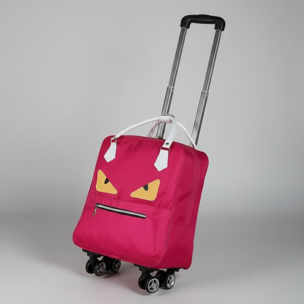 Waterproof High Capacity Travel Bag Thick Style Rolling Suitcase Trolley With Wheels - Lily Bloom