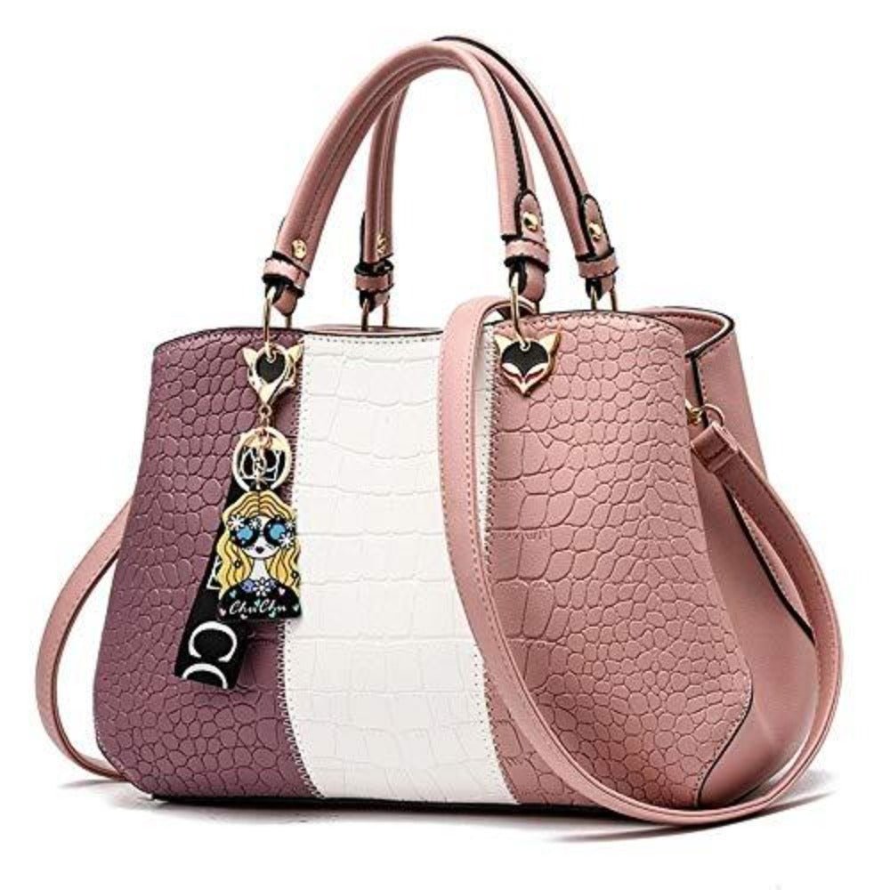 Women Handbag Purse Leather Satchel Shoulder Tote Bag - Lily Bloom